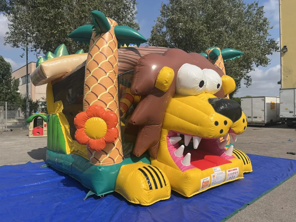 gioco gonfiabile salta salta multiattività f3 bounce and slide lion