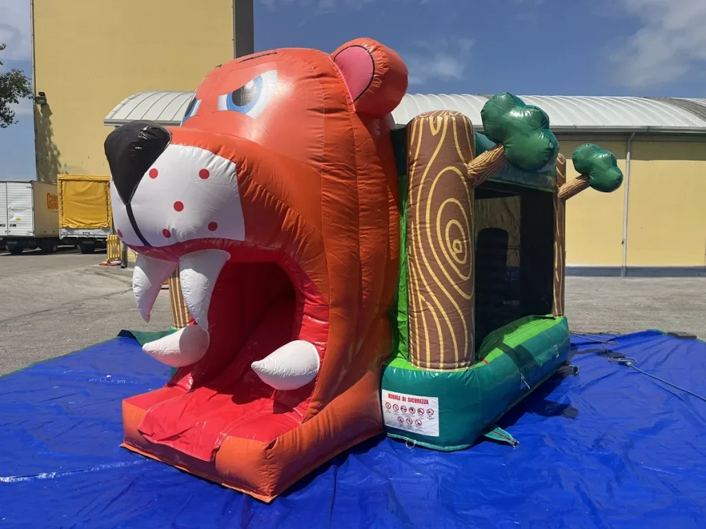 gioco gonfiabile salta salta multiattività f3 bounce and slide tiger