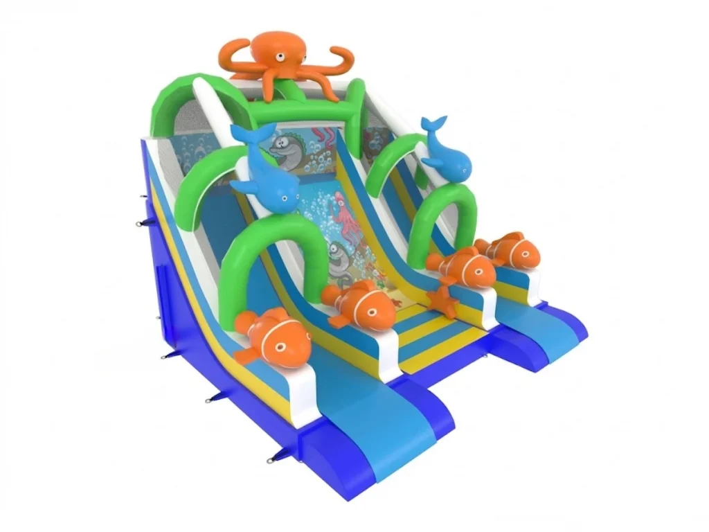 gioco gonfiabile scivolo seaworld slide d1