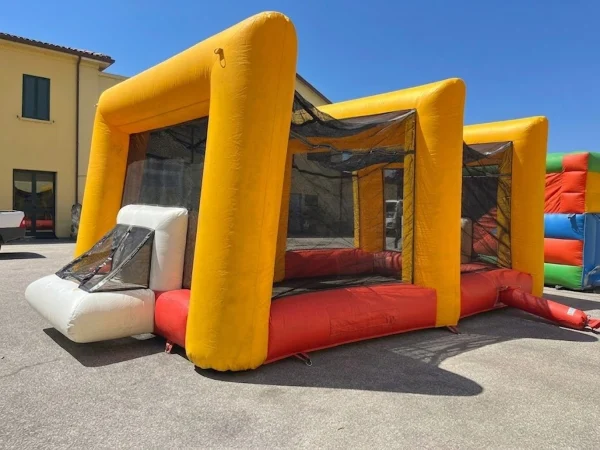 usato gioco gonfiabile sportivo mini soccer arena iq f3 mostra