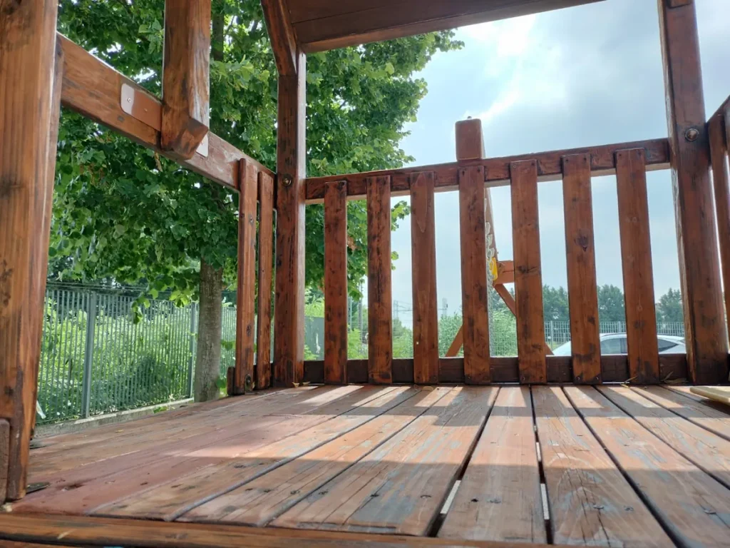 offerta usato gioco in legno rainbow treehouse usato rigenerato f7 mostra