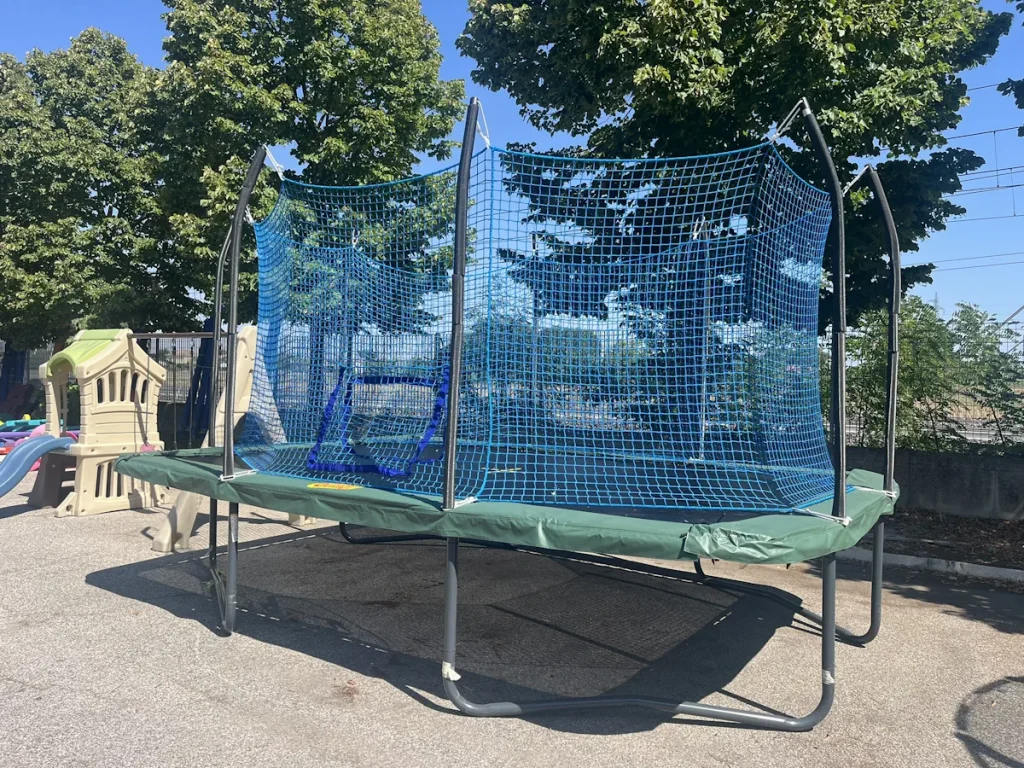 offerta usato trampolino elastico rettangolare professionale usato f2 mostra