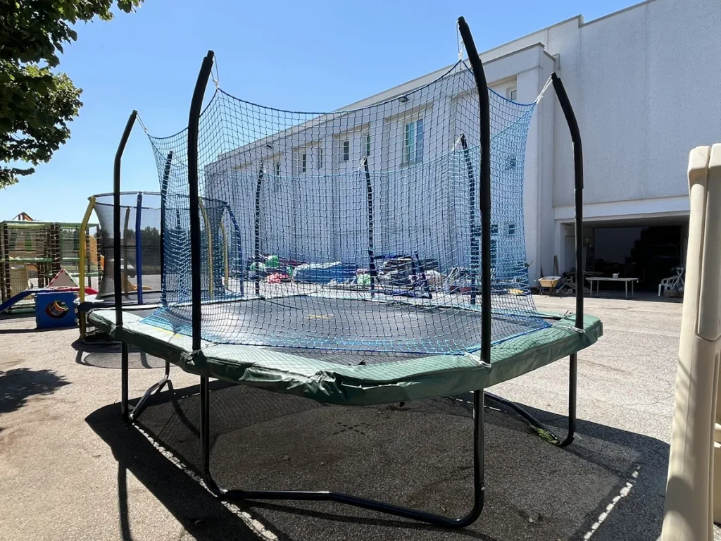 offerta usato trampolino elastico rettangolare professionale usato f4 mostra