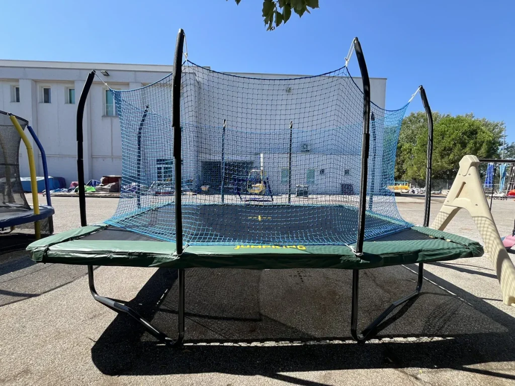 offerta usato trampolino elastico rettangolare professionale usato f6 mostra