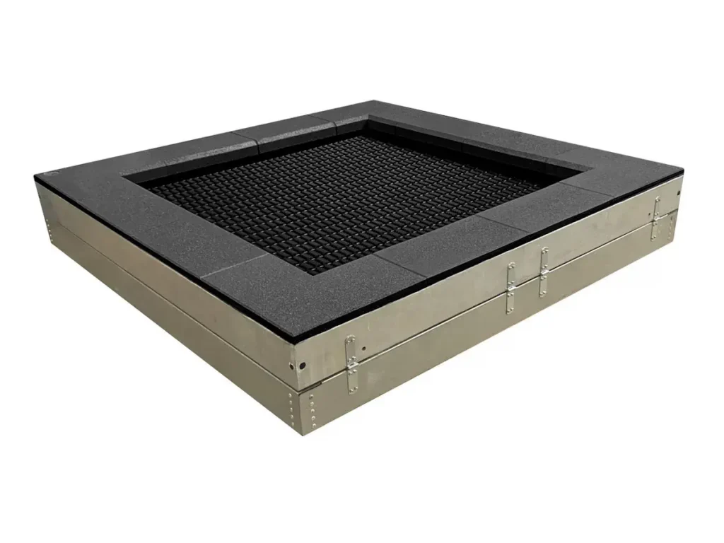 trampolino elastico interrato quadrato f1