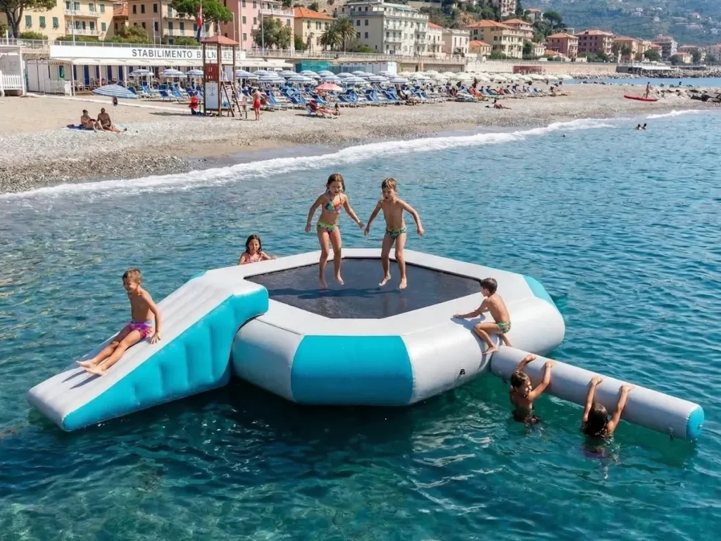 water play aqua bounce park f1 stabilimento balneare